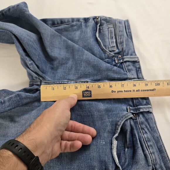 Pistola Women Jeans 28 Tapered Ankle Mid Rise Skinny Slit Hem Distressed Stretch - Picture 5 of 15